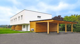 LBW Loosdorf Wohnhaus, Carport, Eingangsbedachung, Sichtschutz